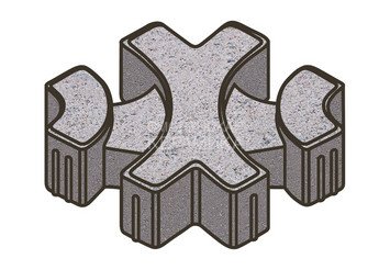 Тротуарная плитка Готика, Эко-фантазия Premiun Gold, 300x300x80 мм, цвет Голд 1
