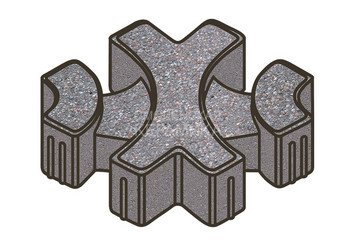 Тротуарная плитка Готика, Эко-фантазия Premiun Gold, 300x300x80 мм, цвет Голд 13