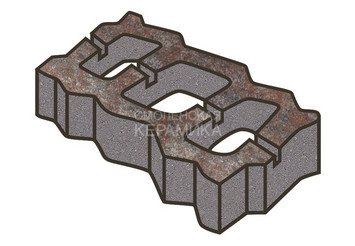 Тротуарная плитка Готика, "Газонная решетка Natur", 80 мм, нептун