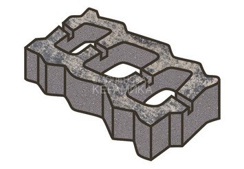 Тротуарная плитка Готика, "Газонная решетка Natur", 80 мм, скала