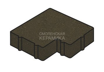 Тротуарная плитка Готика, "Калипсо Profi", 60 мм, черный
