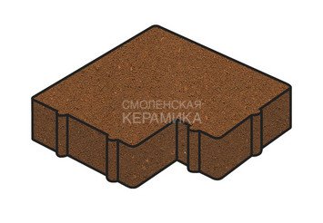Тротуарная плитка Готика, "Калипсо Profi", 60 мм, оранжевый