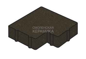Тротуарная плитка Готика, "Калипсо Profi", 60 мм, суперчерный