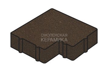 Тротуарная плитка Готика, "Калипсо Profi", 60 мм, темно-коричневый