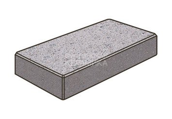 Тротуарная плитка Готика, Картано Premiun Gold, 300x150x100 мм, цвет Голд 1