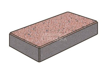 Тротуарная плитка Готика, Картано Premiun Gold, 300x150x100 мм, цвет Голд 18