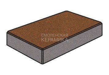 Тротуарная плитка Готика, "Картано Profi", 80 мм, оранжевый