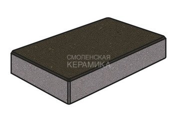 Тротуарная плитка Готика, "Картано Profi", 80 мм, суперчерный