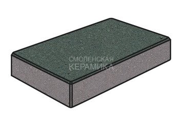 Тротуарная плитка Готика, "Картано Profi", 80 мм, зеленый