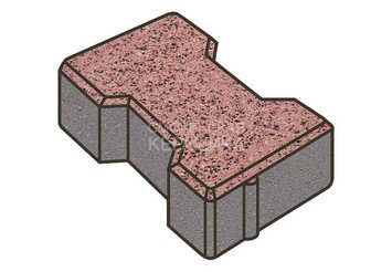 Тротуарная плитка Готика, Катушка Premiun Gold, 200x165x60 мм, цвет Голд 17