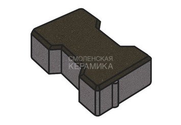 Тротуарная плитка Готика, "Катушка Profi", 80 мм, суперчерный