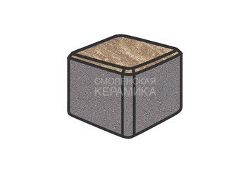 Тротуарная плитка Готика, "Куб Natur", 100x100x100 мм, танго