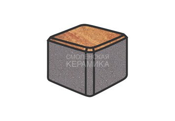 Тротуарная плитка Готика, "Куб Natur", 100x100x100 мм, вернисаж