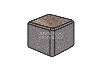 Тротуарная плитка Готика, "Куб Natur", 80x80x80 мм, какао