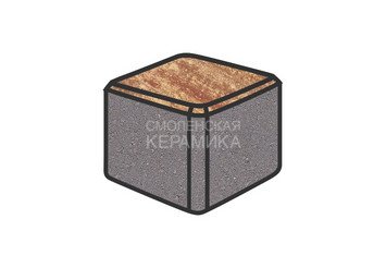 Тротуарная плитка Готика, "Куб Natur", 80x80x80 мм, клинкер