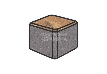 Тротуарная плитка Готика, "Куб Natur", 80x80x80 мм, марс