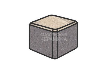 Тротуарная плитка Готика, "Куб Natur", 80x80x80 мм, монохром