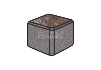 Тротуарная плитка Готика, "Куб Natur", 80x80x80 мм, нептун