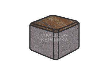 Тротуарная плитка Готика, "Куб Natur", 80x80x80 мм, сатурн
