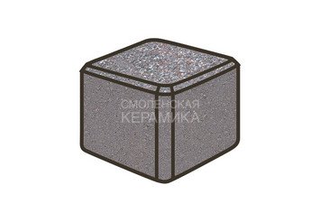 Тротуарная плитка Готика, Куб Premiun Gold, 80x80x80 мм, цвет Голд 13