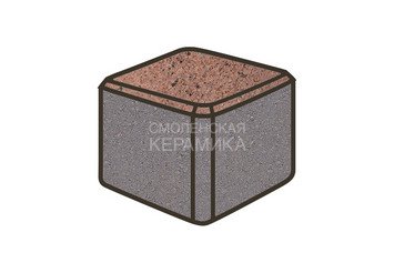 Тротуарная плитка Готика, Куб Premiun Gold, 80x80x80 мм, цвет Голд 15