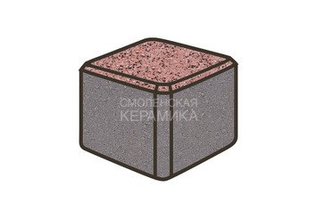 Тротуарная плитка Готика, Куб Premiun Gold, 80x80x80 мм, цвет Голд 17