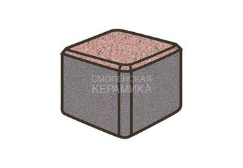Тротуарная плитка Готика, Куб Premiun Gold, 80x80x80 мм, цвет Голд 18
