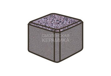 Тротуарная плитка Готика, Куб Premiun Gold, 80x80x80 мм, цвет Голд 20
