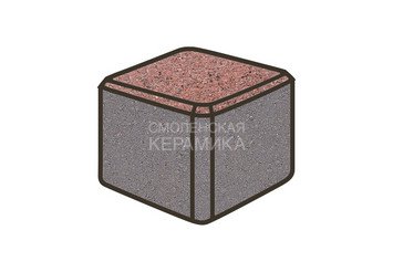 Тротуарная плитка Готика, Куб Premiun Gold, 80x80x80 мм, цвет Голд 8