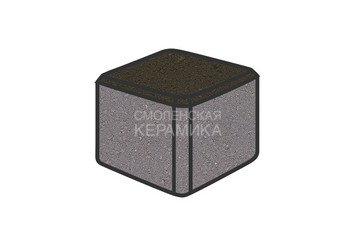 Тротуарная плитка Готика, "Куб Profi", 80x80x80 мм, суперчерный