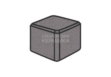 Тротуарная плитка Готика, "Куб Profi", 80x80x80 мм, светло-серый