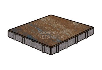 Тротуарная плитка Готика, "Квадрат Natur", 400x400x100 мм, сатурн