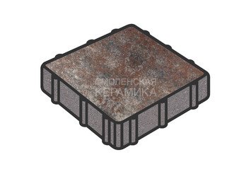 Тротуарная плитка Готика, "Квадрат Natur", 500x500x80 мм, нептун