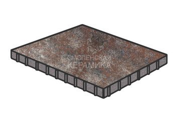 Тротуарная плитка Готика, "Квадрат Natur", 600x600x80 мм, нептун