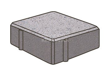 Тротуарная плитка Готика, Квадрат Premium Gold, 100x100x60 мм, цвет Голд 1