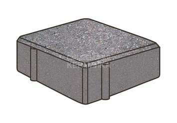 Тротуарная плитка Готика, Квадрат Premium Gold, 100x100x60 мм, цвет Голд 13