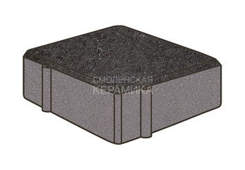 Тротуарная плитка Готика, Квадрат Premium Gold, 100x100x60 мм, цвет Голд 21