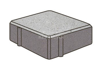 Тротуарная плитка Готика, Квадрат Premium Gold, 100x100x80 мм, цвет Голд 22 Кристалл