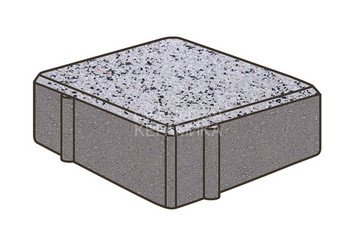 Тротуарная плитка Готика, Квадрат Premium Gold, 100x100x80 мм, цвет Голд 3