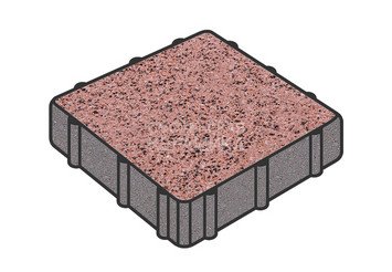 Тротуарная плитка Готика, Квадрат Premium Gold, 300x300x100 мм, цвет Голд 17