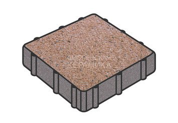 Тротуарная плитка Готика, Квадрат Premium Gold, 300x300x40 мм, цвет Голд 4