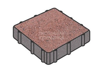 Тротуарная плитка Готика, Квадрат Premium Gold, 300x300x50 мм, цвет Голд 8