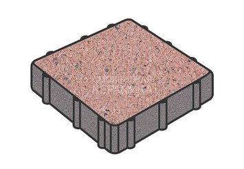 Тротуарная плитка Готика, Квадрат Premium Gold, 300x300x60 мм, цвет Голд 18