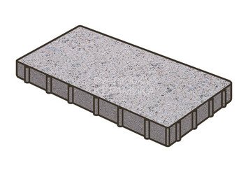 Тротуарная плитка Готика, Квадрат Premium Gold, 500x250x120 мм, цвет Голд 1