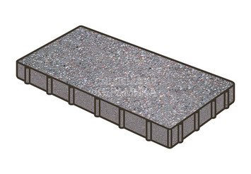 Тротуарная плитка Готика, Квадрат Premium Gold, 500x250x120 мм, цвет Голд 13