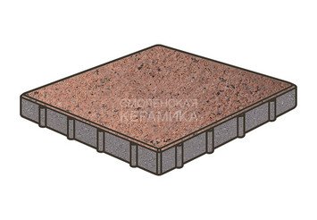 Тротуарная плитка Готика, Квадрат Premium Gold, 500x500x120 мм, цвет Голд 15