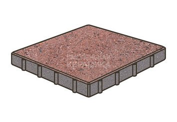 Тротуарная плитка Готика, Квадрат Premium Gold, 600x600x100 мм, цвет Голд 8