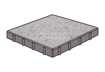 Тротуарная плитка Готика, Квадрат Premium Gold, 600x600x80 мм, цвет Голд 1