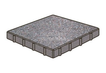Тротуарная плитка Готика, Квадрат Premium Gold, 600x600x80 мм, цвет Голд 13