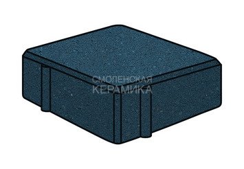 Тротуарная плитка Готика, "Квадрат Profi", 100x100x60 мм, синий